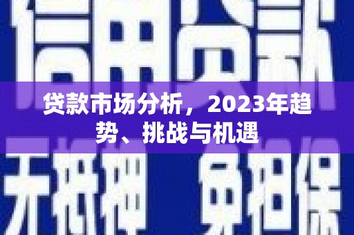 延安贷款市场分析，2023年趋势、挑战与机遇