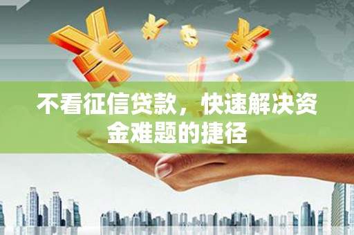 延安不看征信贷款，快速解决资金难题的捷径