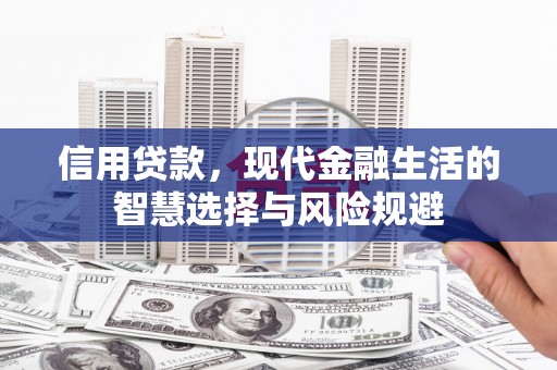 延安信用贷款，现代金融生活的智慧选择与风险规避