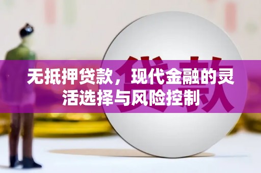 延安无抵押贷款，现代金融的灵活选择与风险控制