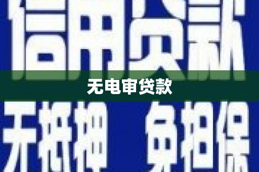 延安无电审贷款