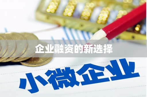 延安企业融资的新选择