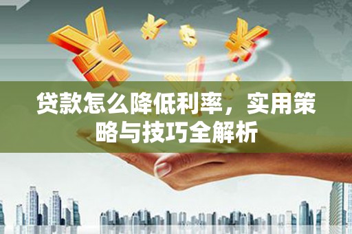 延安贷款怎么降低利率，实用策略与技巧全解析
