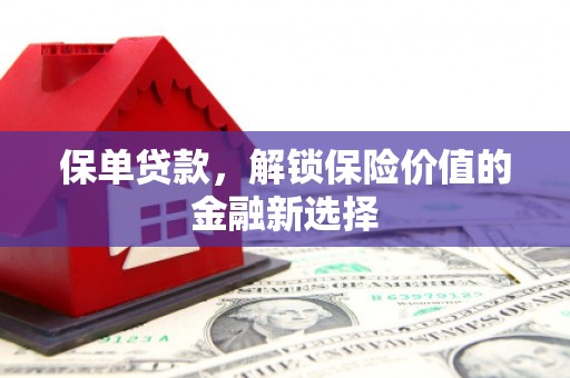 延安保单贷款，解锁保险价值的金融新选择