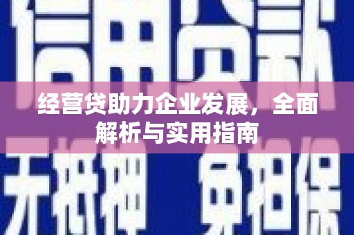 延安经营贷助力企业发展，全面解析与实用指南