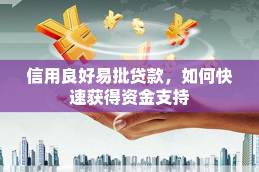 延安信用良好易批贷款，如何快速获得资金支持