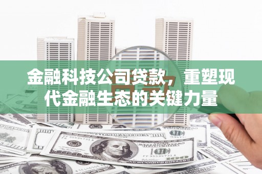 延安金融科技公司贷款，重塑现代金融生态的关键力量