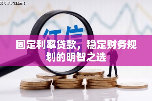 延安固定利率贷款，稳定财务规划的明智之选