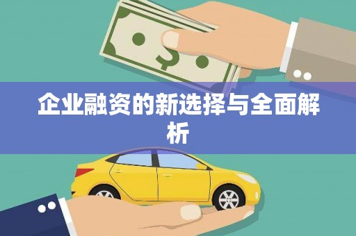 延安企业融资的新选择与全面解析