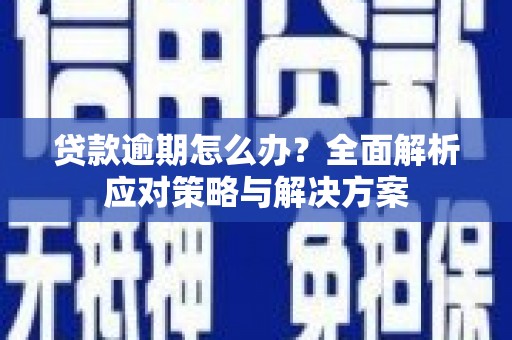 延安贷款逾期怎么办？全面解析应对策略与解决方案
