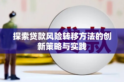 延安探索贷款风险转移方法的创新策略与实践